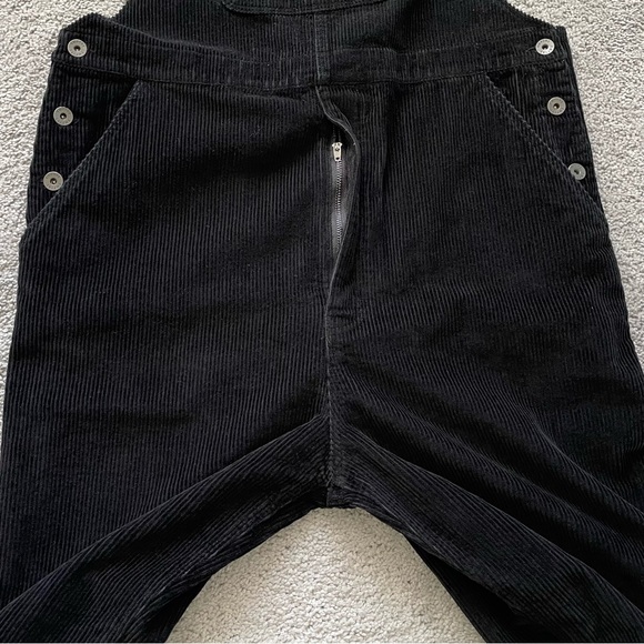 Like New | Black Corduroy Bib Overalls, Loose Fit - Picture 8 of 15
